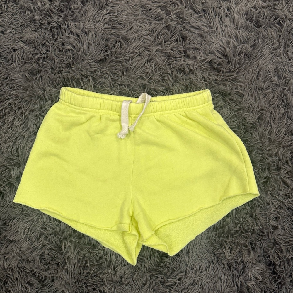 Katie J NYC Neon Lime Athletic Shorts